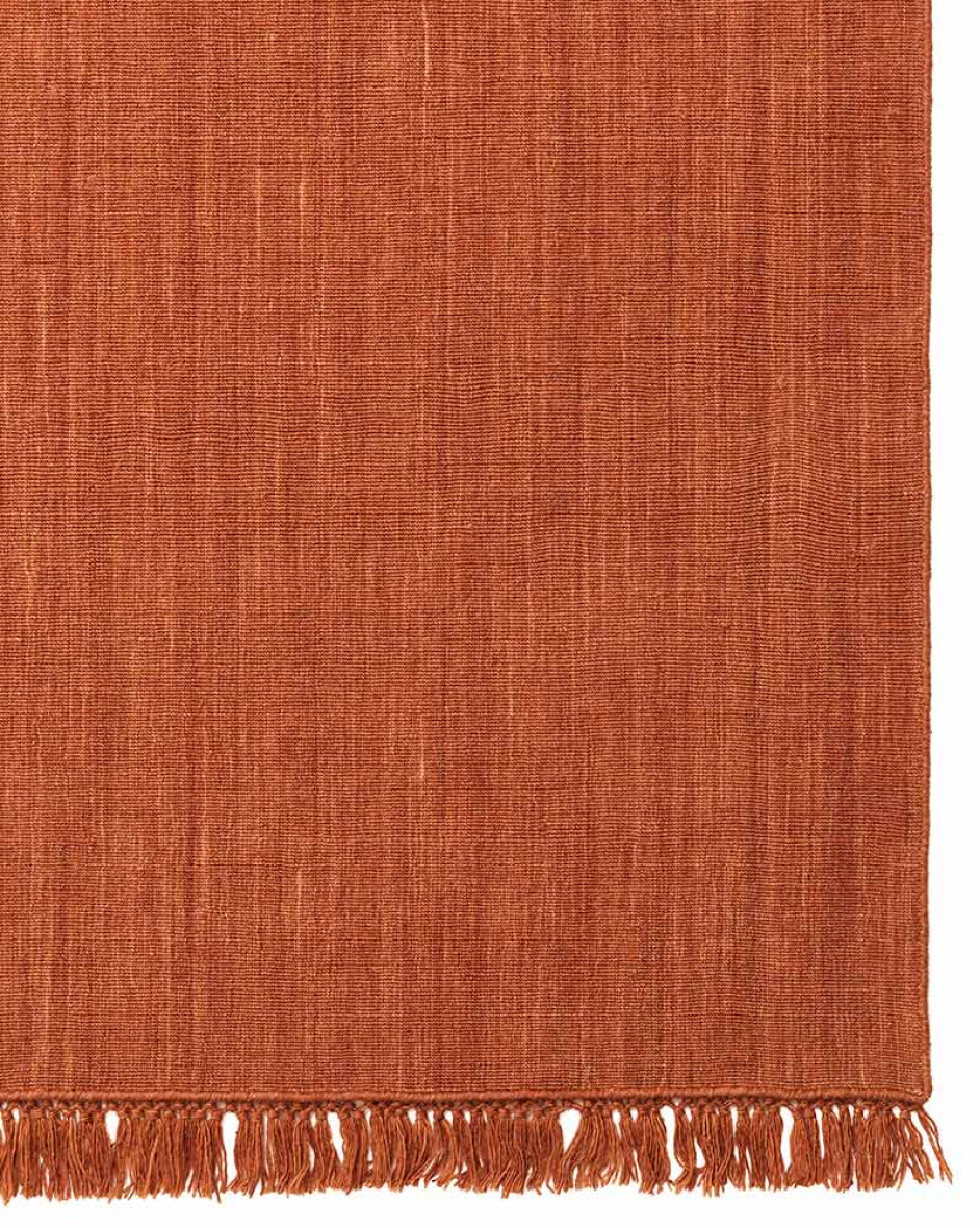 Nanda - Rust is a flatwoven wool rug | Chhatwal & Jonsson