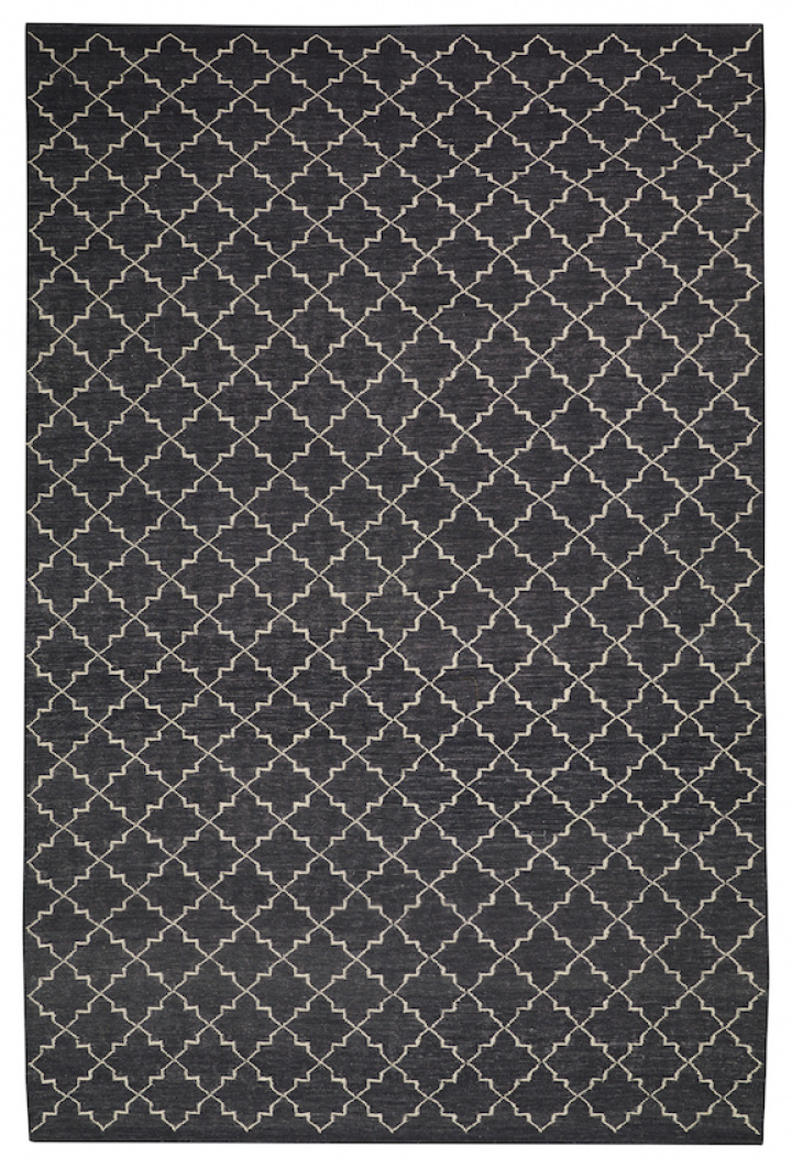 New Geometric - Dark Grey/Off White in the group Rugs / Colour / Colourful Rugs at Chhatwal & Jonsson (ZDH222215-4)