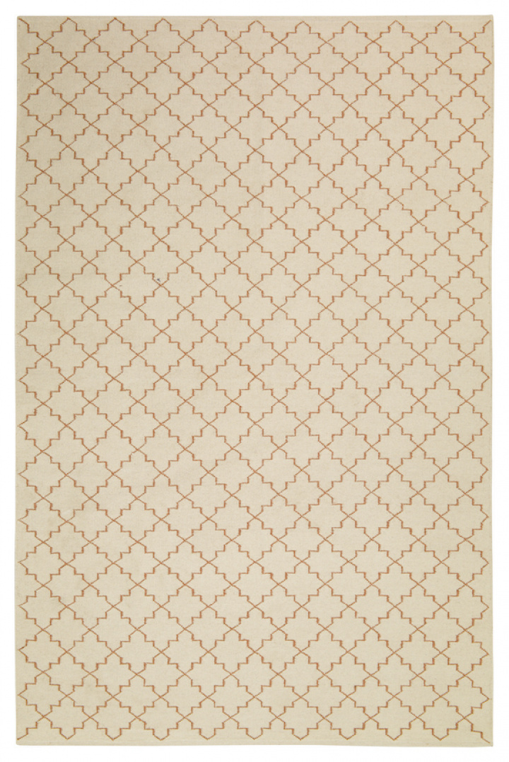 New Geometric - Off White/Orange in the group Rugs / Colour / White at Chhatwal & Jonsson (ZDH222262-3)