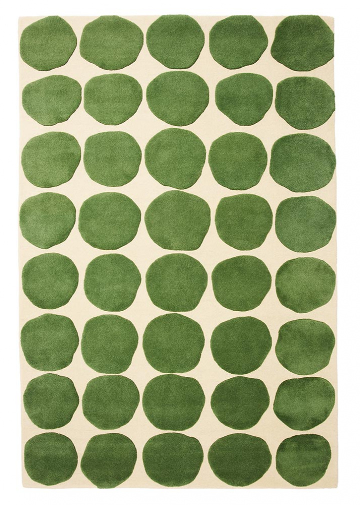 Dots 2 Levels - Light Khaki/Cactus Green in the group Rugs / Colour / Colourful Rugs at Chhatwal & Jonsson (ZDH352272-21)