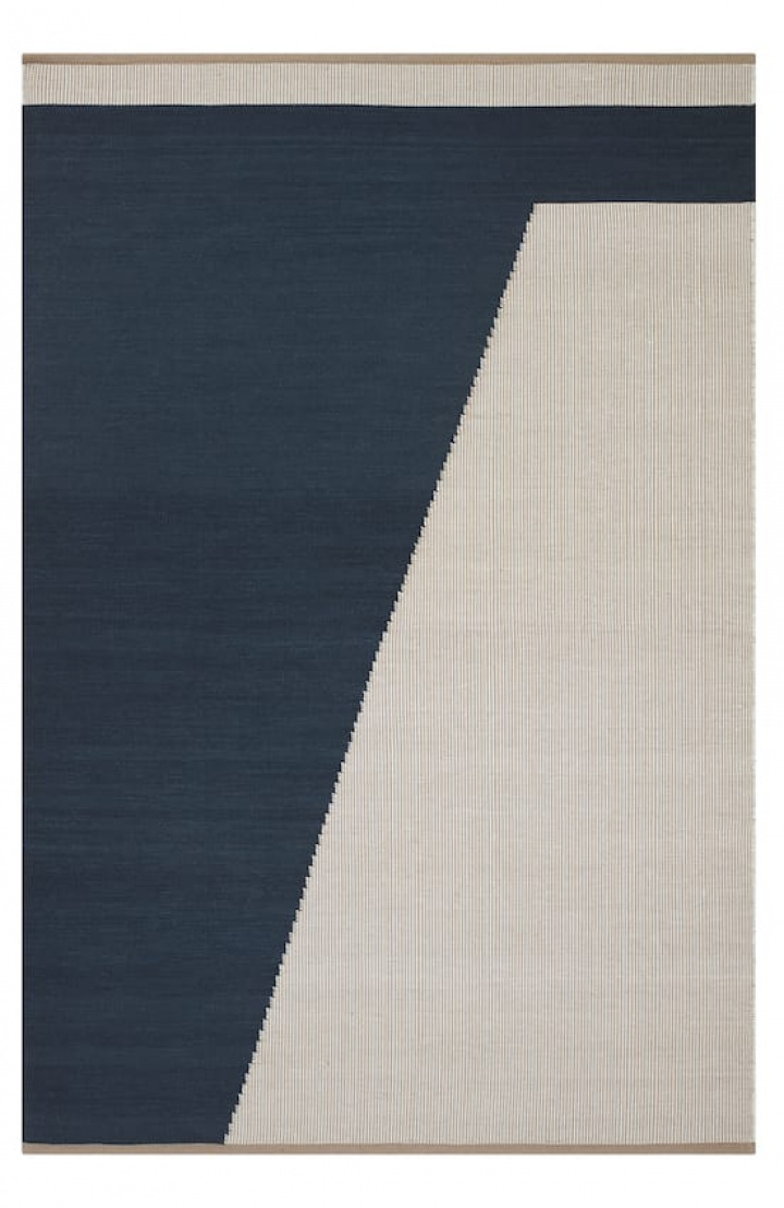 Una - Dark Blue/Beige/Off White TRACEABLE in the group Rugs / Colour / Blue at Chhatwal & Jonsson (ZDH502254-15)