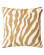 Beige outdoor cushion with zebra pattern