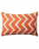 Patterned orange outdoor cushion