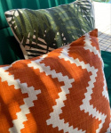 Ikat Sema - Apricot Orange/Off White OUTDOOR