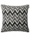 Patterned black and grey outdoor cushion