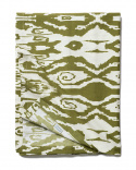 Ikat Madras - Cactus Green/Off White