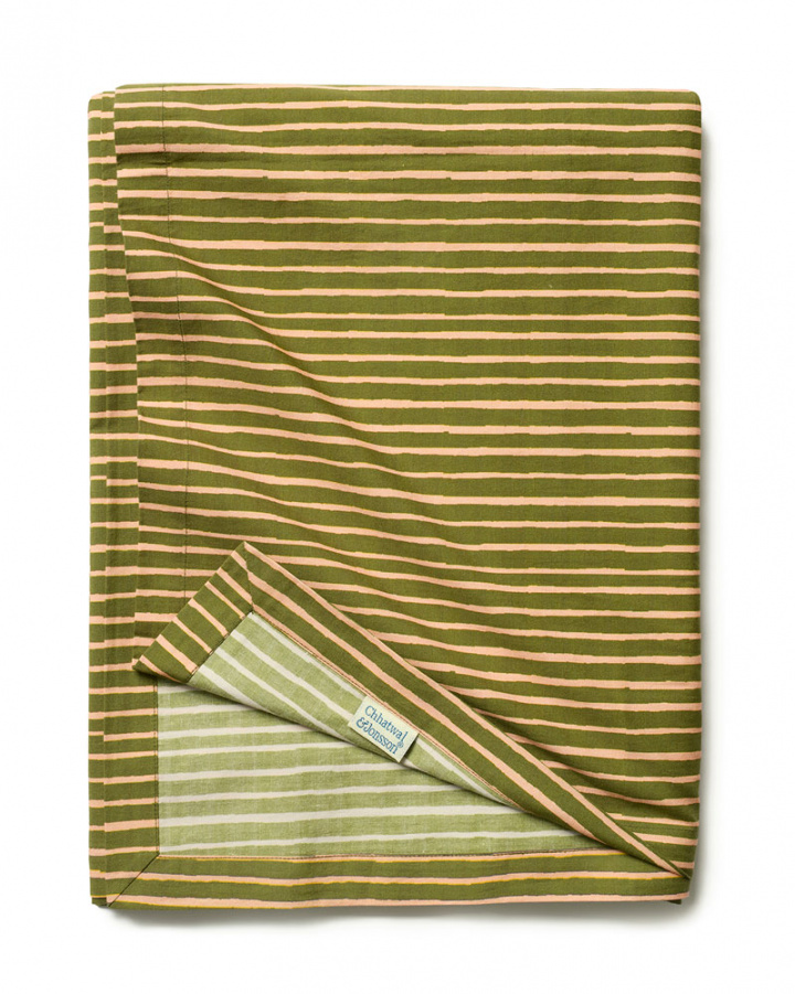 Stripe Vivan - Cactus Green/Rose in the group Tablecloths at Chhatwal & Jonsson (ZTC411031-27)